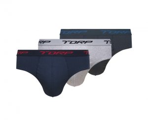CUECA SLIP ALGODÃO - KIT COM 3 UNIDADES