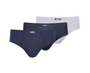 CUECA SLIP ALGODÃO - KIT COM 3 UNIDADES