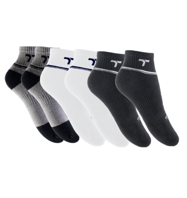 KIT C/3 MEIAS DE CANO CURTO ATOALHADAS ESPORTIVAS TORP – 38 a 43
