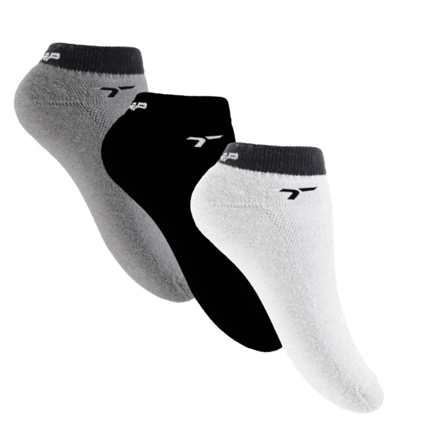 KIT MEIA SAPATILHA ALGODÃO TORP (ADULTO) – 3 PARES COM CORES SORTIDAS