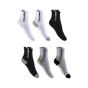 KIT COM 6 PARES MEIA TORP CANO ALTO ATOALHADA ESPORTIVA – 38 a 43