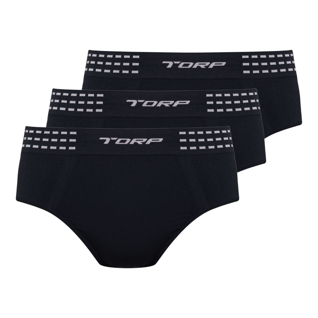 KIT COM 3 PEÇAS CUECA SLIP SEM COSTURA TORP - MICROFIBRA (ADULTO) - Imagem 3