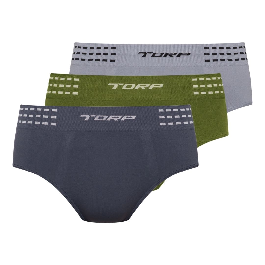 KIT COM 3 PEÇAS CUECA SLIP SEM COSTURA TORP - MICROFIBRA (ADULTO) - Imagem 4